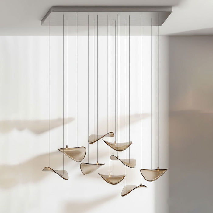 Wave Floating Leaf Chandelier - Simprolos