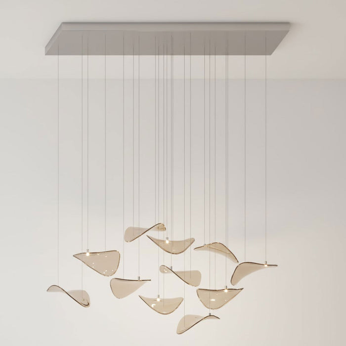 Wave Floating Leaf Chandelier - Simprolos