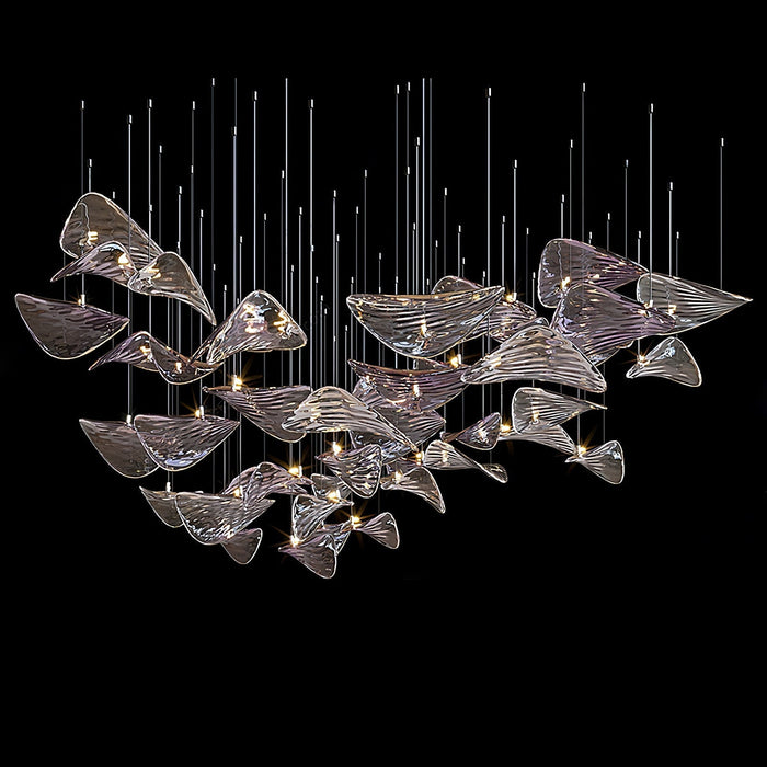 Wave Floating Leaf Chandelier - Simprolos