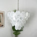 White Glass Disc Chandelier - Simprolos
