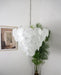White Glass Disc Chandelier - Simprolos