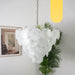 White Glass Disc Chandelier - Simprolos