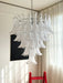 White Glass Petals Chandelier - Simprolos