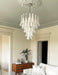 White Glass Petals Chandelier - Simprolos