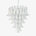 White Glass Petals Chandelier - Simprolos