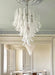 White Glass Petals Chandelier - Simprolos