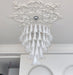 White Glass Petals Chandelier - Simprolos