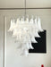 White Glass Petals Chandelier - Simprolos