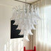 White Glass Petals Chandelier - Simprolos