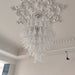 White Glass Petals Chandelier - Simprolos
