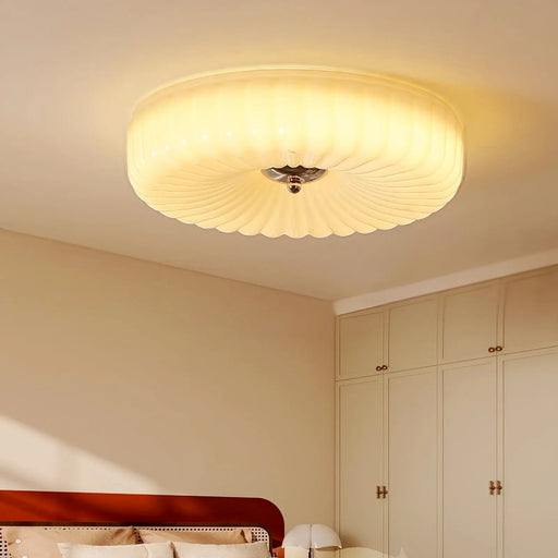 Willa Glass Flush Mount Ceiling Light - Simprolos