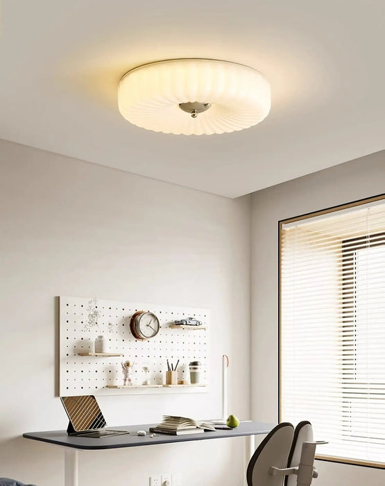 Willa Glass Flush Mount Ceiling Light - Simprolos