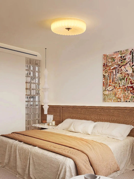 Willa Glass Flush Mount Ceiling Light - Simprolos