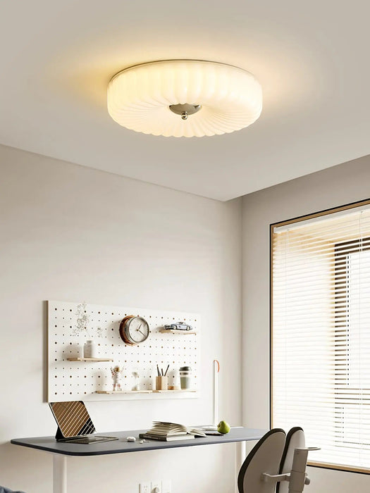 Willa Glass Flush Mount Ceiling Light - Simprolos