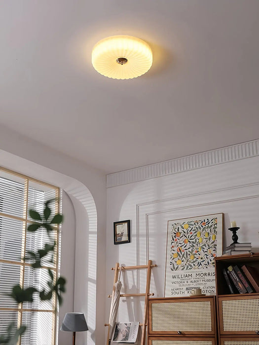Willa Glass Flush Mount Ceiling Light - Simprolos