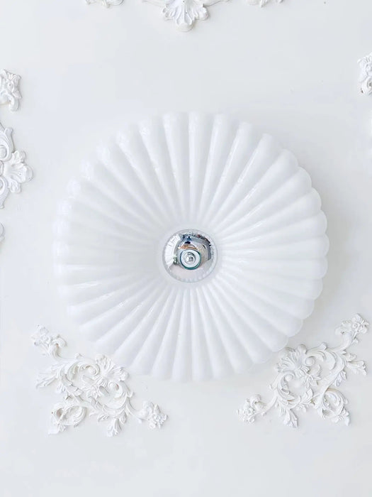Willa Glass Flush Mount Ceiling Light - Simprolos