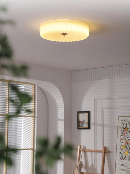 Willa Glass Flush Mount Ceiling Light - Simprolos