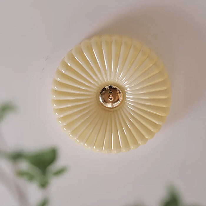 Willa Glass Flush Mount Ceiling Light - Simprolos