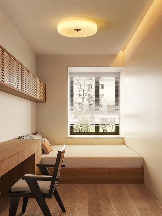 Willa Glass Flush Mount Ceiling Light - Simprolos
