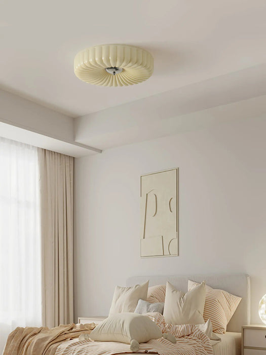 Willa Glass Flush Mount Ceiling Light - Simprolos