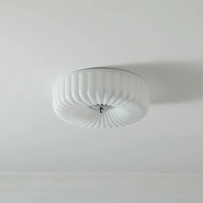 Willa Glass Flush Mount Ceiling Light - Simprolos