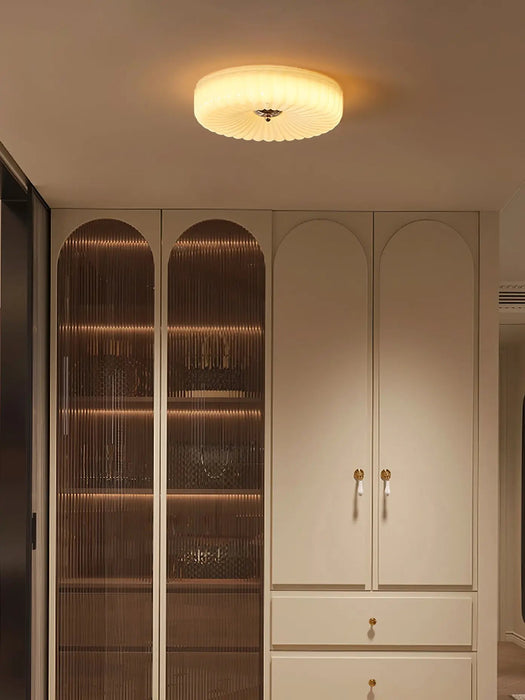 Willa Glass Flush Mount Ceiling Light - Simprolos