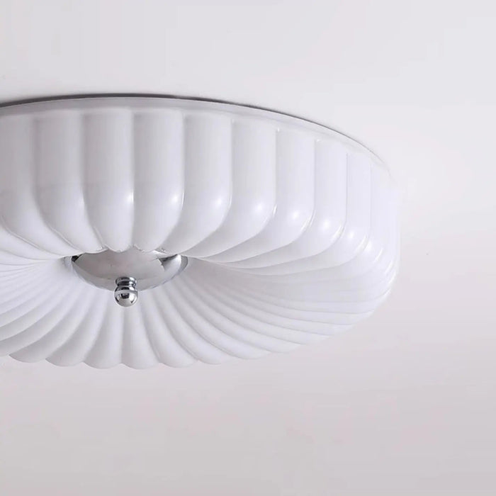 Willa Glass Flush Mount Ceiling Light - Simprolos