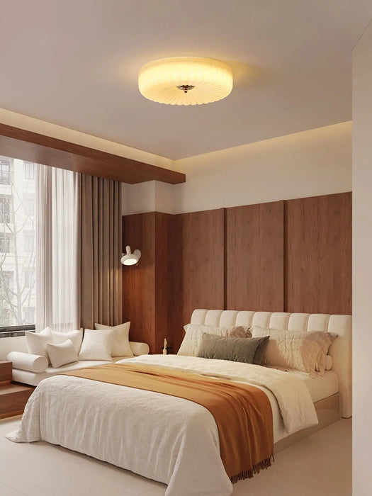 Willa Glass Flush Mount Ceiling Light - Simprolos