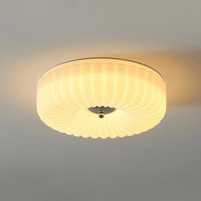 Willa Glass Flush Mount Ceiling Light - Simprolos