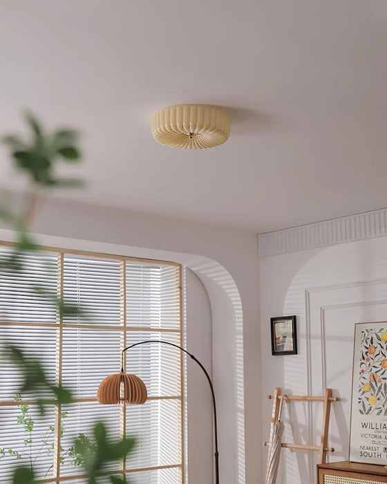 Willa Glass Flush Mount Ceiling Light - Simprolos