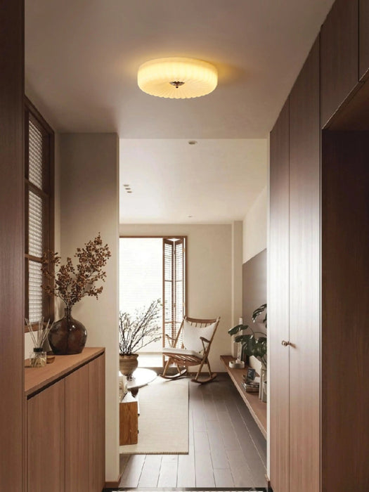 Willa Glass Flush Mount Ceiling Light - Simprolos