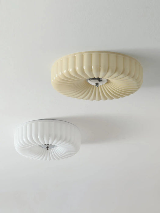 Willa Glass Flush Mount Ceiling Light - Simprolos