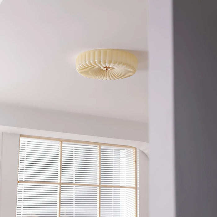 Willa Glass Flush Mount Ceiling Light - Simprolos