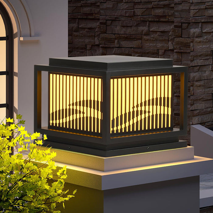 Window Grille Outdoor Post Light - Simprolos
