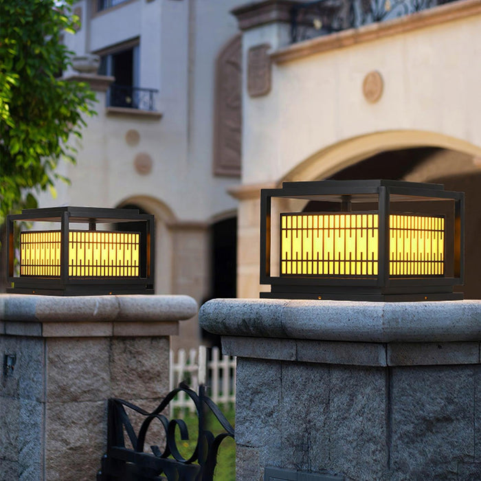 Window Grille Outdoor Post Light - Simprolos