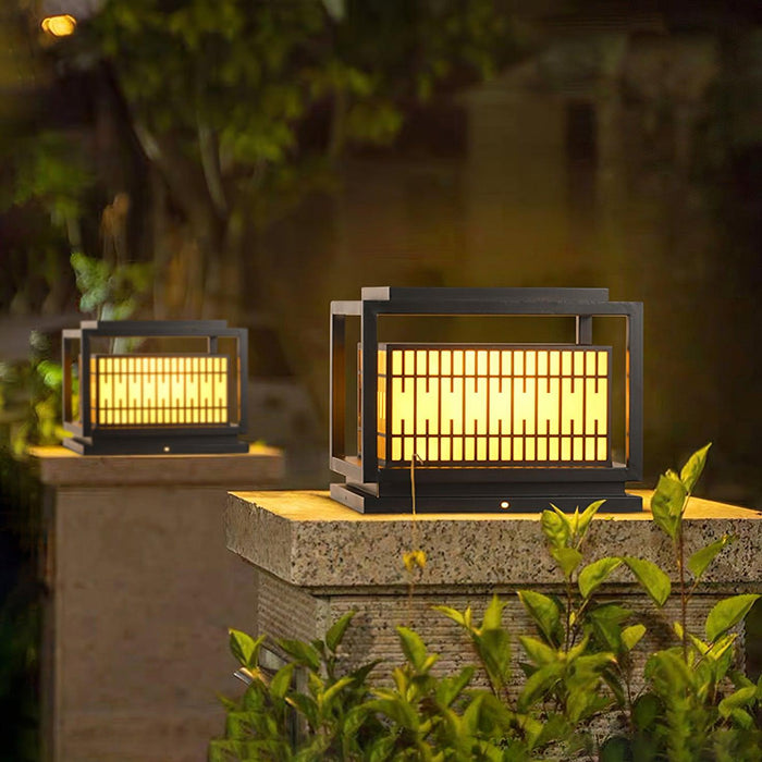 Window Grille Outdoor Post Light - Simprolos