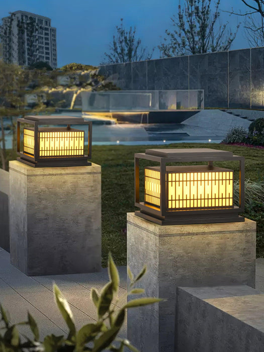 Window Grille Outdoor Post Light - Simprolos