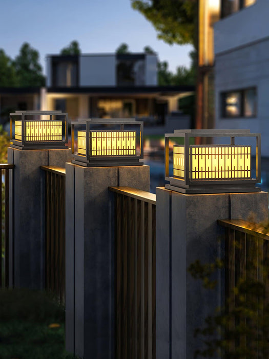 Window Grille Outdoor Post Light - Simprolos