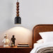 Wood Bead Travertine Pendant Light - Simprolos