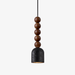 Wood Bead Travertine Pendant Light - Simprolos