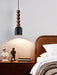Wood Bead Travertine Pendant Light - Simprolos