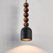 Wood Bead Travertine Pendant Light - Simprolos