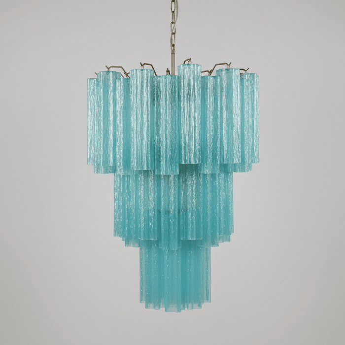 Yellow Glass Tube Chandelier - Simprolos