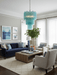 Yellow Glass Tube Chandelier - Simprolos