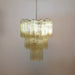 Yellow Glass Tube Chandelier - Simprolos