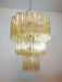 Yellow Glass Tube Chandelier - Simprolos