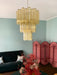 Yellow Glass Tube Chandelier - Simprolos