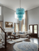 Yellow Glass Tube Chandelier - Simprolos