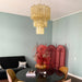 Yellow Glass Tube Chandelier - Simprolos