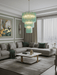 Yellow Glass Tube Chandelier - Simprolos